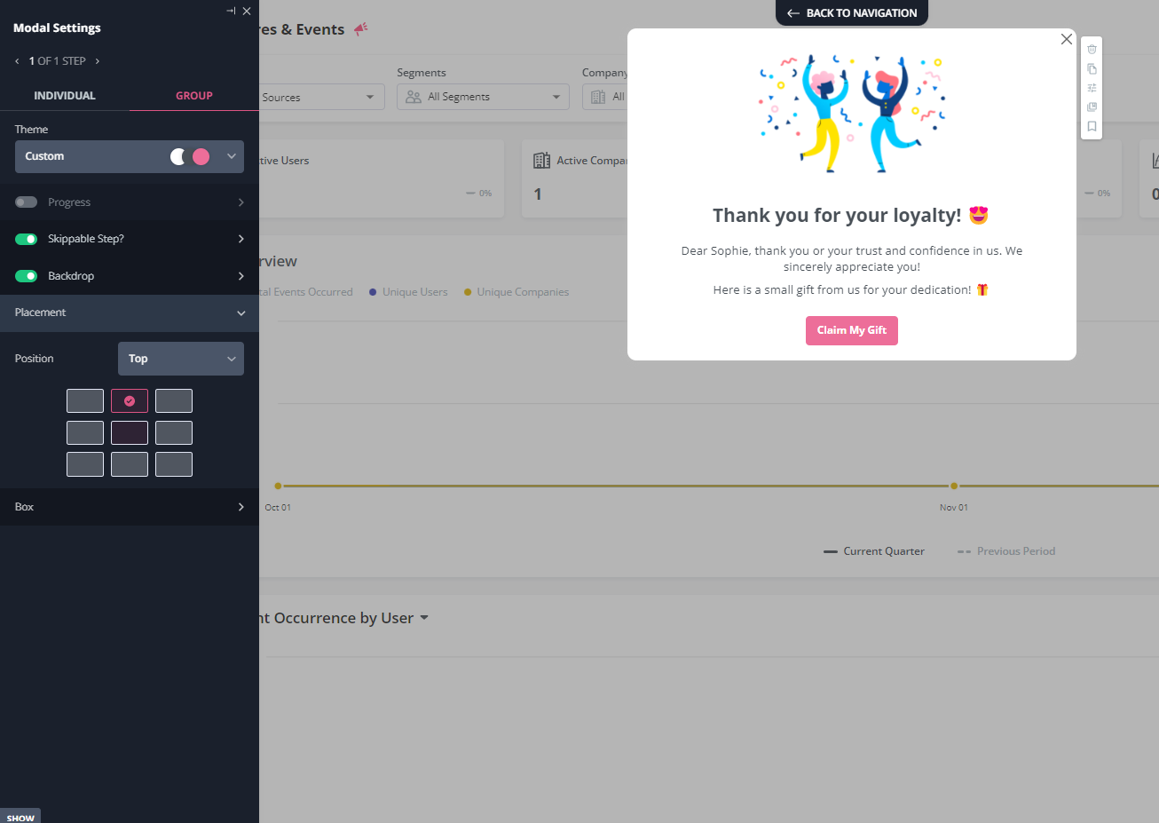 Create loyalty programs to encourage engagement